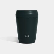   Topl Recycled Steel To Go Tumbler Patented 360 Lid 235ml, grey