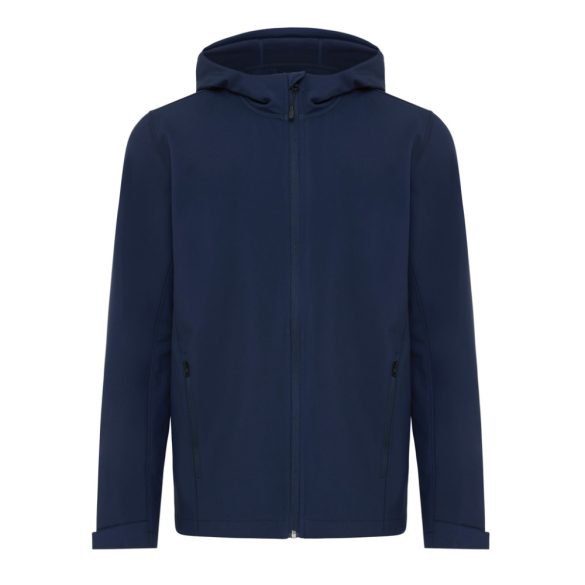 Iqoniq Makalu men recycled polyester soft shell jacket, navy