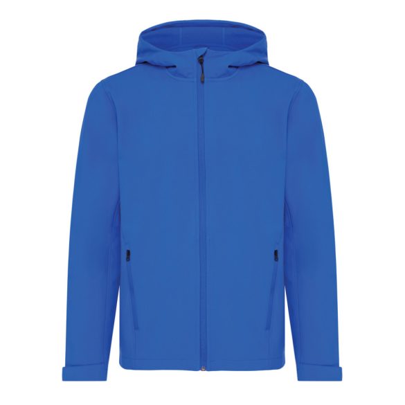 Iqoniq Makalu men recycled polyester soft shell jacket, royal blue