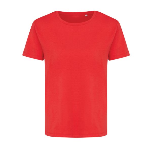 Iqoniq Yala women recycled cotton t-shirt, luscious red