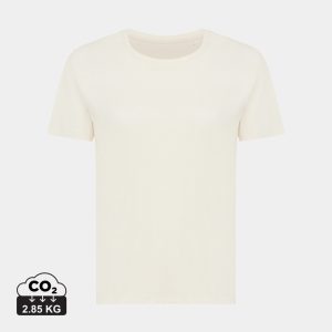 Iqoniq Yala women recycled cotton t-shirt, natural raw