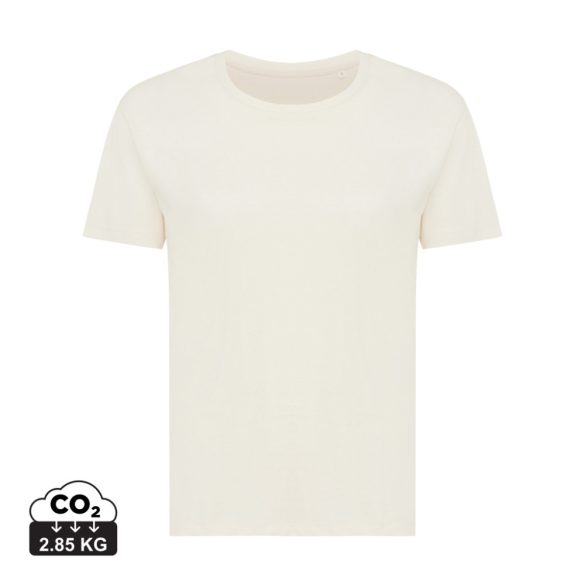 Iqoniq Yala women recycled cotton t-shirt, natural raw