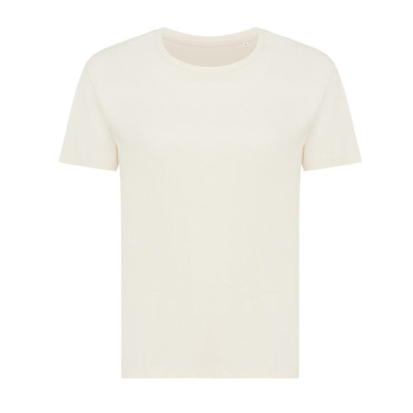 Iqoniq Yala women recycled cotton t-shirt, natural raw