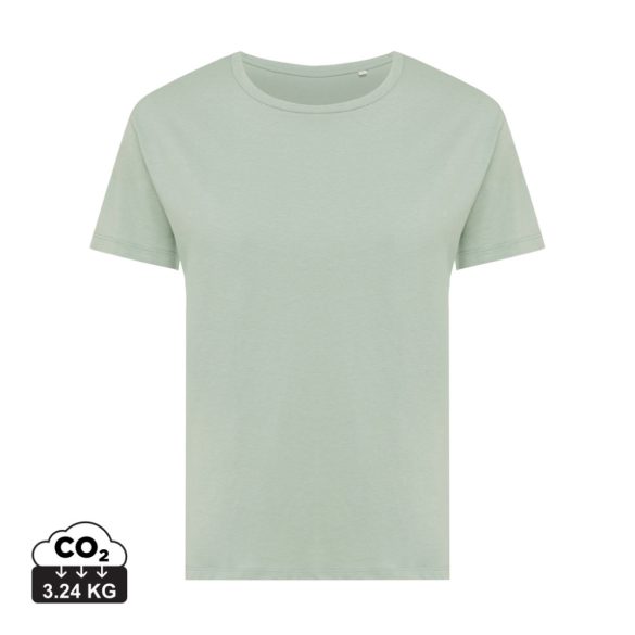Iqoniq Yala women recycled cotton t-shirt, iceberg green