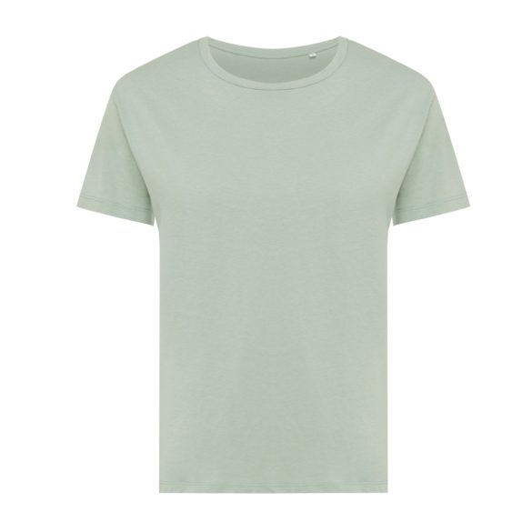 Iqoniq Yala women recycled cotton t-shirt, iceberg green