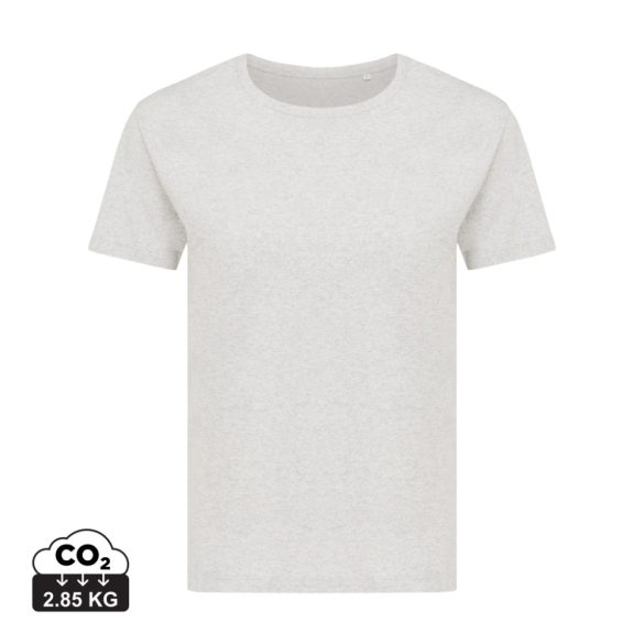 Iqoniq Yala women recycled cotton t-shirt, light heather grey