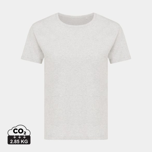 Iqoniq Yala women recycled cotton t-shirt, light heather grey