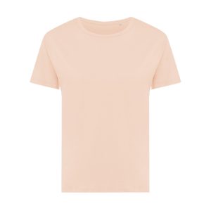 Iqoniq Yala women recycled cotton t-shirt, peach nectar