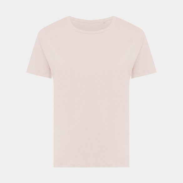 Iqoniq Yala women recycled cotton t-shirt, cloud pink