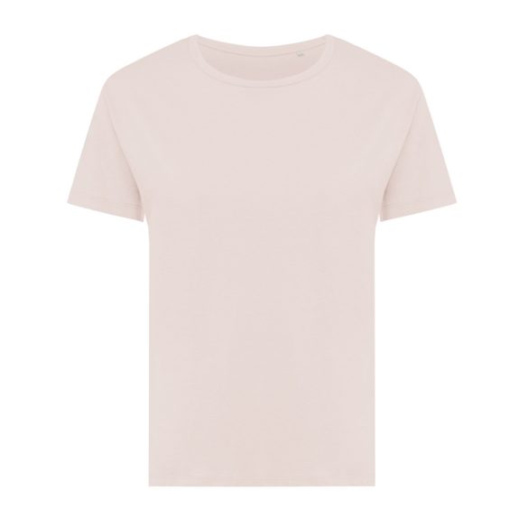 Iqoniq Yala women recycled cotton t-shirt, cloud pink