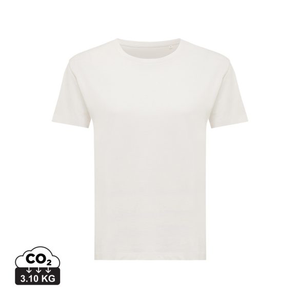 Iqoniq Yala women lightweight recycled cotton t-shirt, ivory white