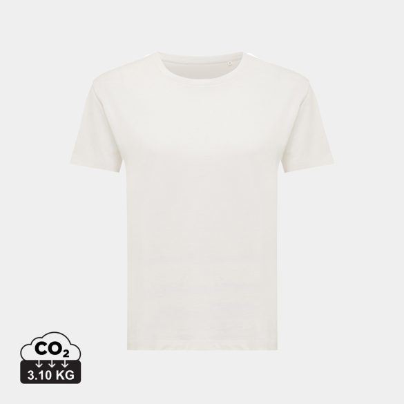 Iqoniq Yala women lightweight recycled cotton t-shirt, ivory white