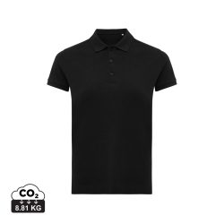 IQONIQ Yosemite women recycled cotton pique polo, black