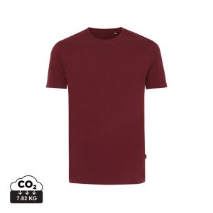 Iqoniq Bryce recycled cotton t-shirt, burgundy