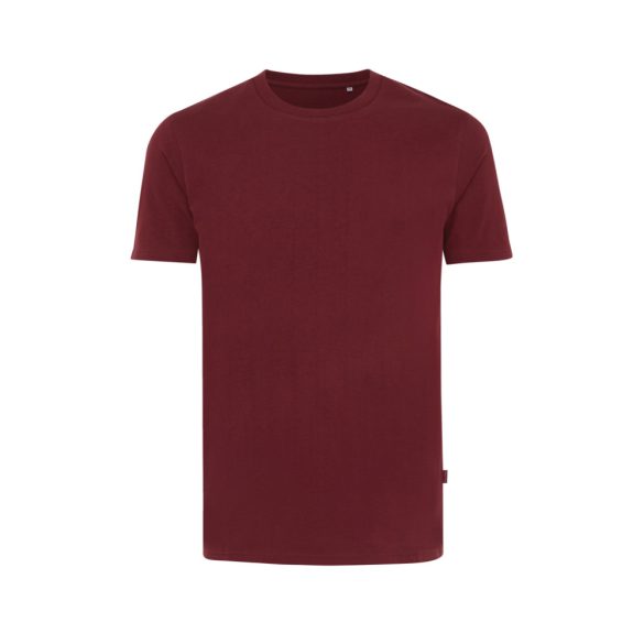 Iqoniq Bryce recycled cotton t-shirt, burgundy