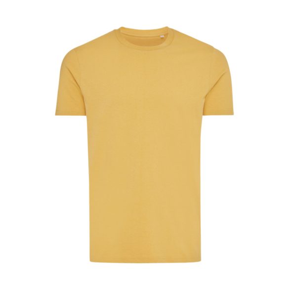 Iqoniq Bryce recycled cotton t-shirt, ochre yellow