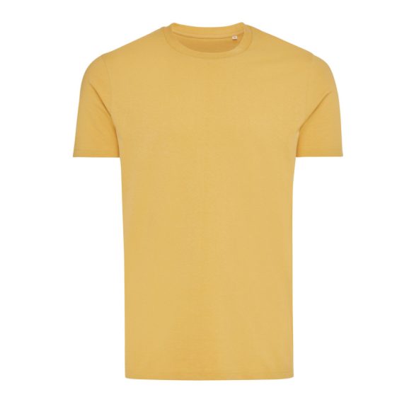 Iqoniq Bryce recycled cotton t-shirt, ochre yellow