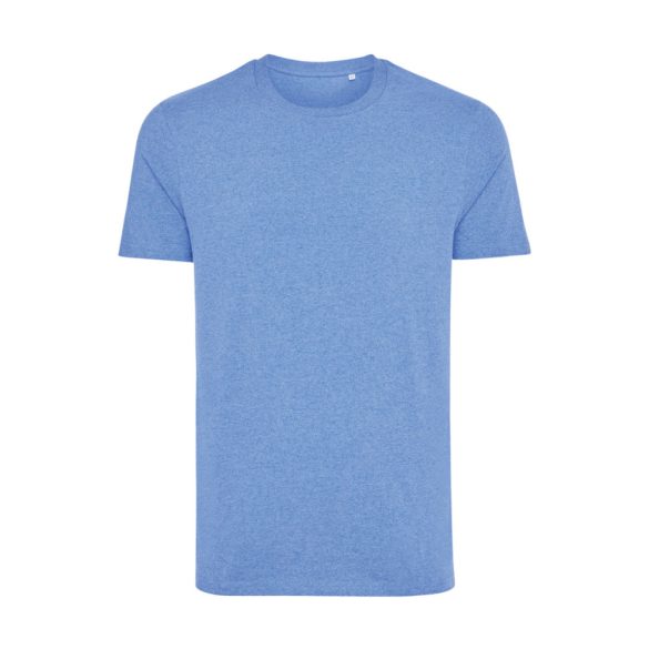 Iqoniq Manuel recycled cotton t-shirt undyed, heather blue