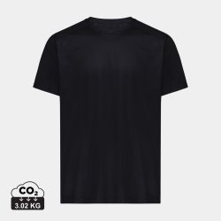   Iqoniq Tikal recycled polyester quick dry sport t-shirt, black