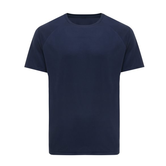 Iqoniq Tikal recycled polyester quick dry sport t-shirt, navy