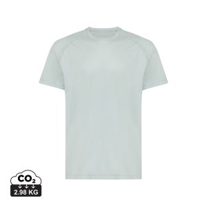 Iqoniq Tikal recycled polyester quick dry sport t-shirt, iceberg green