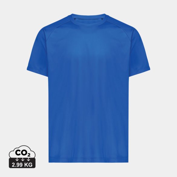 Iqoniq Tikal recycled polyester quick dry sport t-shirt, royal blue