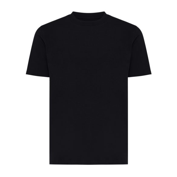 Iqoniq Sierra lightweight recycled cotton t-shirt, black