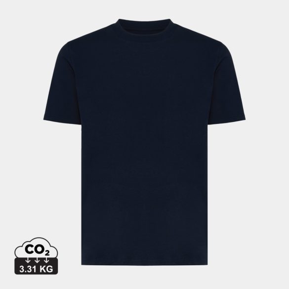 Iqoniq Sierra lightweight recycled cotton t-shirt, navy