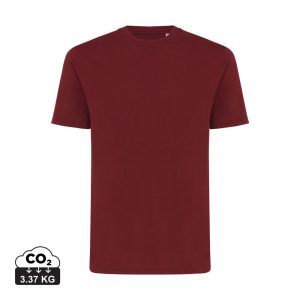 Iqoniq Sierra lightweight recycled cotton t-shirt, burgundy