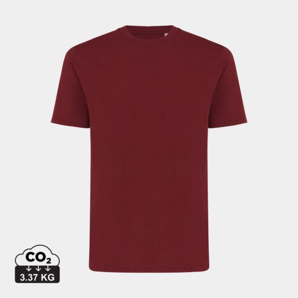 Iqoniq Sierra lightweight recycled cotton t-shirt, burgundy