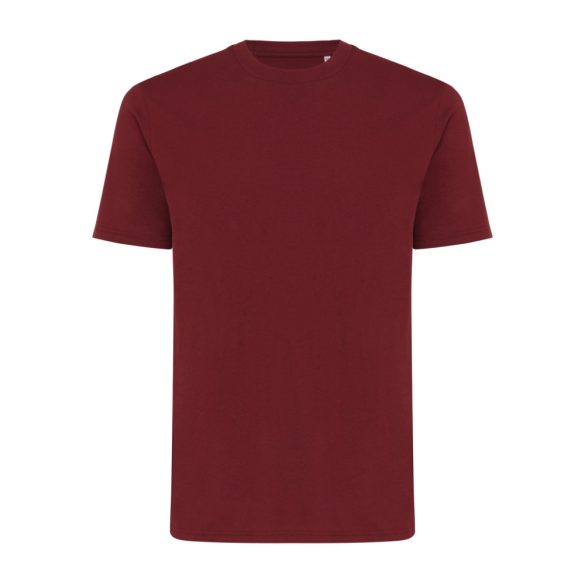 Iqoniq Sierra lightweight recycled cotton t-shirt, burgundy