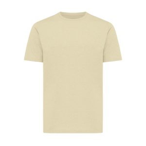 Iqoniq Sierra lightweight recycled cotton t-shirt, cream yellow