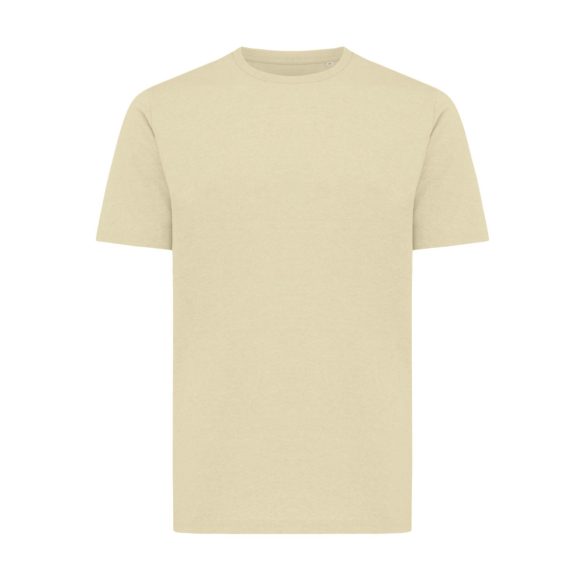 Iqoniq Sierra lightweight recycled cotton t-shirt, cream yellow