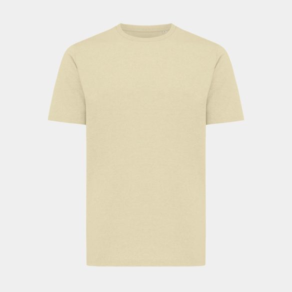 Iqoniq Sierra lightweight recycled cotton t-shirt, cream yellow