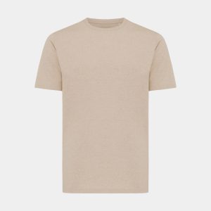 Iqoniq Sierra lightweight recycled cotton t-shirt, light heather brown