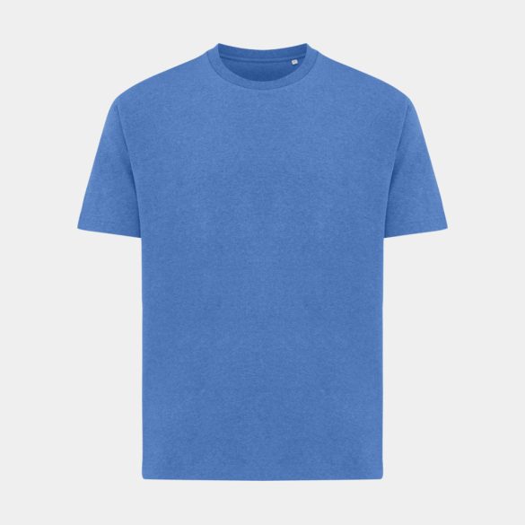 Iqoniq Teide recycled cotton t-shirt, heather blue