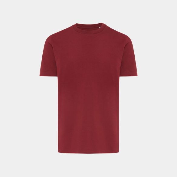 Iqoniq Brett recycled cotton t-shirt, burgundy