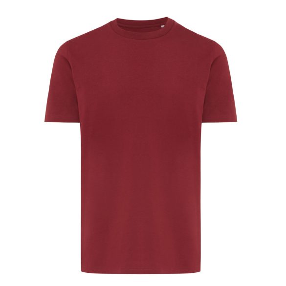 Iqoniq Brett recycled cotton t-shirt, burgundy