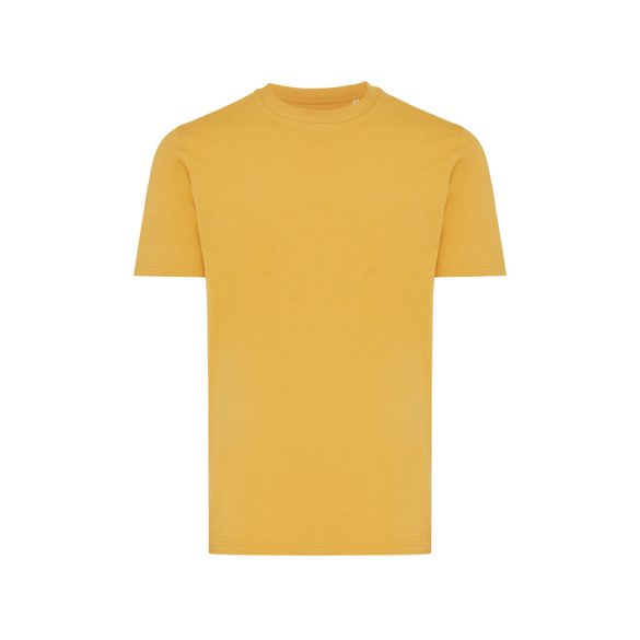 Iqoniq Brett recycled cotton t-shirt, ochre yellow