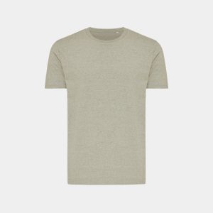 Iqoniq Brett recycled cotton t-shirt, light heather green