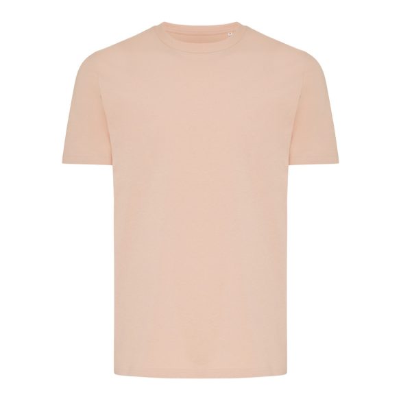 Iqoniq Brett recycled cotton t-shirt, peach nectar