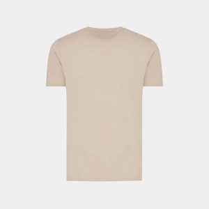 Iqoniq Brett recycled cotton t-shirt, light heather brown