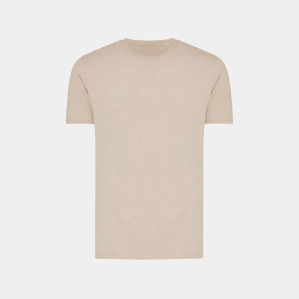 Iqoniq Brett recycled cotton t-shirt, light heather brown