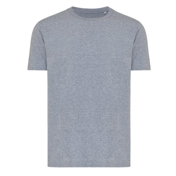 Iqoniq Brett recycled cotton t-shirt, light heather navy