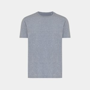 Iqoniq Brett recycled cotton t-shirt, light heather navy