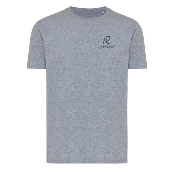 Iqoniq Brett recycled cotton t-shirt, light heather navy