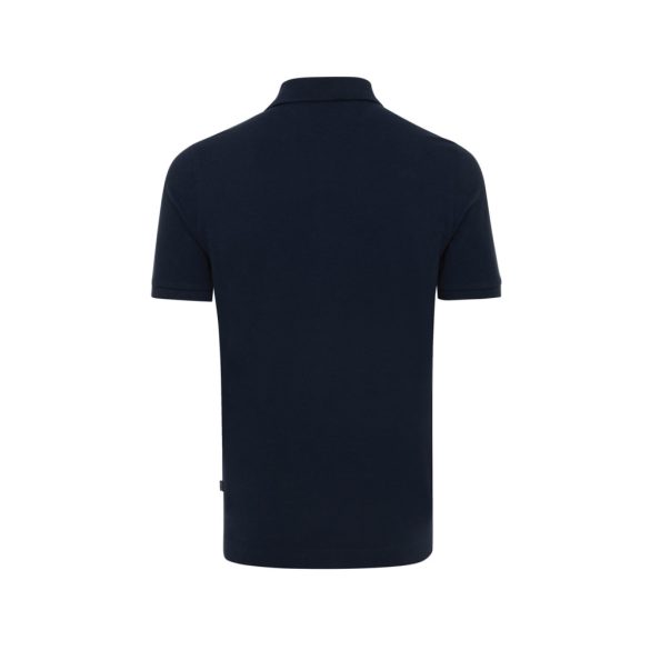 Iqoniq Yosemite recycled cotton pique polo, navy
