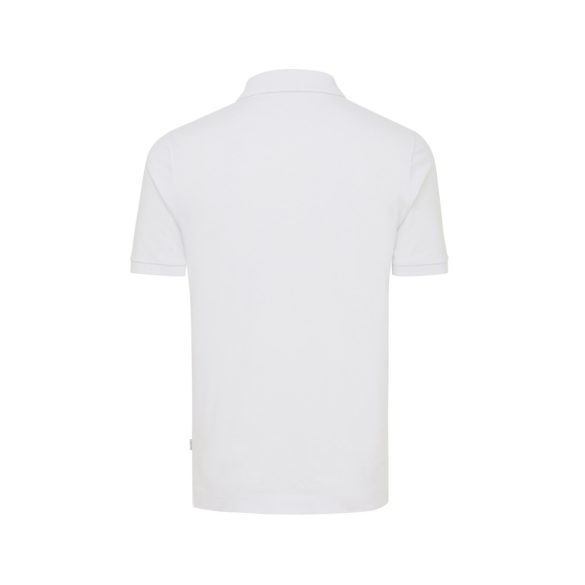 Iqoniq Yosemite recycled cotton pique polo, white