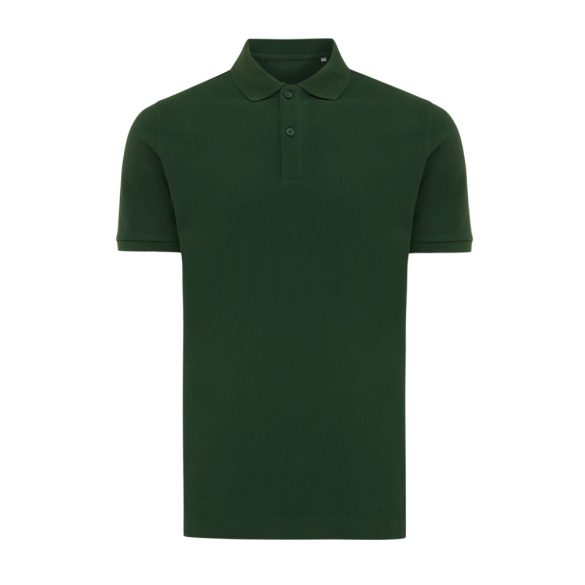 Iqoniq Yosemite recycled cotton pique polo, forest green