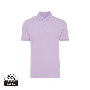 Iqoniq Yosemite recycled cotton pique polo, lavender